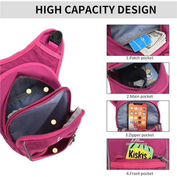 Leg Bag for Men Fanny Packs Outdoor Thigh Bags Motorcycle Ride Crossbody - Picture 4 of 7